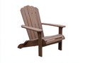 Lounge-Sessel aus Holz 82×91×96 cm – Erdbraun – tiefe Adirondack-Sitzform für Terrasse