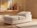 Sofa 195×92×68 cm - Cremeweiß - Bouclébezug mit weich gerundeter Relaxform