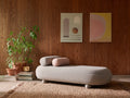 Sofa 190×88×68 cm - Greige - Boucléstoff mit abgerundeter Liegefläche für Wohnzimmer