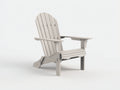 Lounge-Sessel aus lackiertem Holz 78×92×98 cm – Greige – geneigte Adirondack-Form für Terrasse