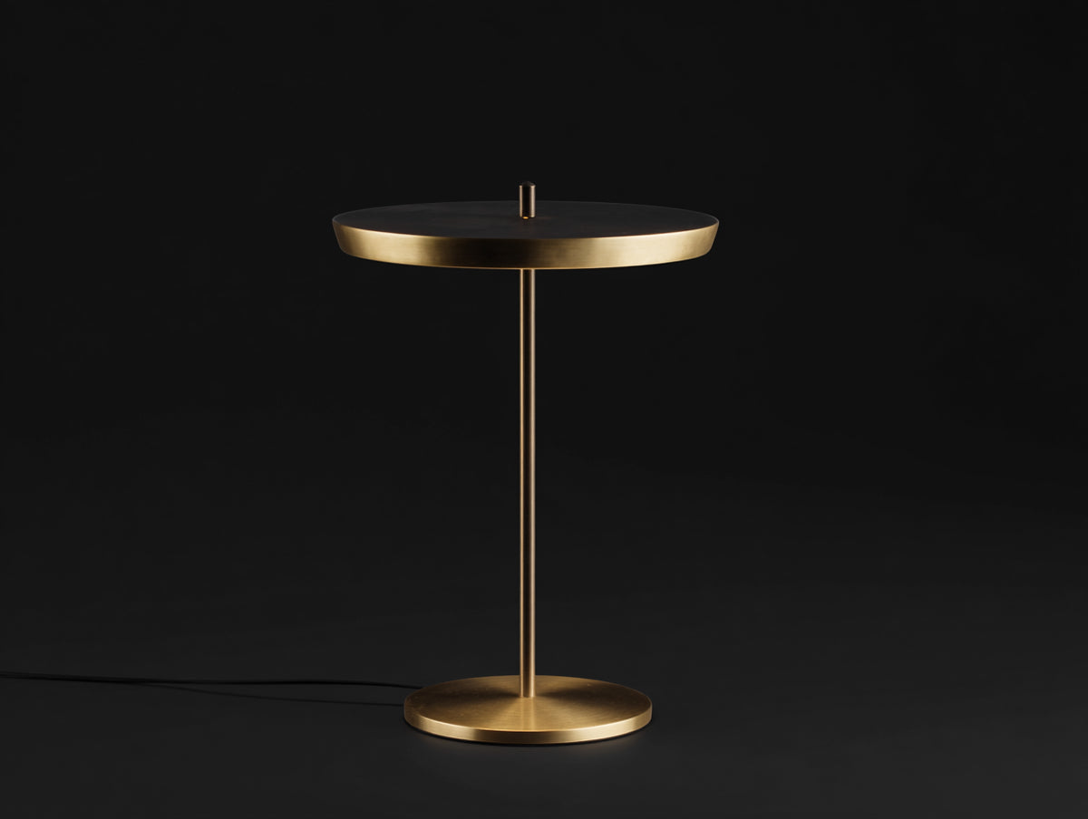 Schreibtischlampe 42×42×62 cm - Schwarz Messing - runder Metallkopf für Schlafzimmer